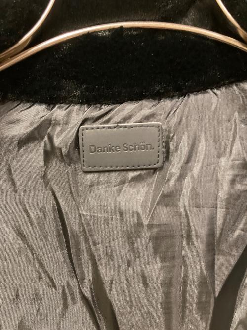 DANKE SCHON（ダンケ シェーン）Danke schon (ダンケ シェーン) ECO FUR COACH JACKET ブラック サイズ:SIZE Lの古着・服飾アイテム