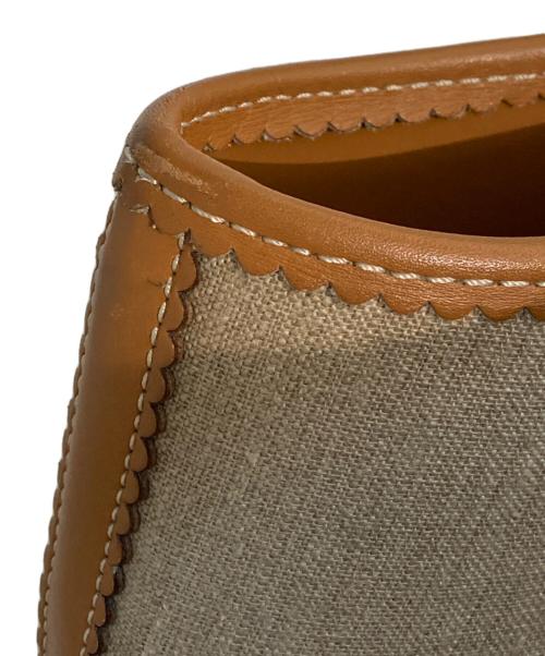 LOEWE（ロエベ）LOEWE (ロエベ) リネンハンドバッグ ベージュ サイズ:表記なしの古着・服飾アイテム
