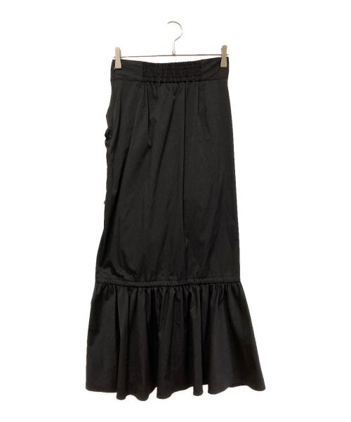 SLY（スライ）SLY (スライ) アシンメトリーヘムギャザースカート ブラック サイズ:SIZE 2の古着・服飾アイテム