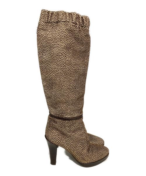 NEBULONIE（ネブローニ）NEBULONIE (ネブローニ) ロングブーツ ベージュ サイズ:37の古着・服飾アイテム