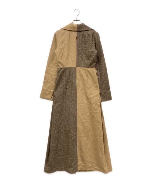 DESTREE（デストレー）DESTREE (デストレー) 長袖ワンピース ブラウン サイズ:SIZE Sの古着・服飾アイテム