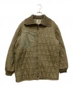 MILITARYミリタリー）の古着「キルティングジャケット」｜カーキ