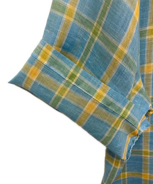 ARROW（アロー）ARROW (アロー) 60’Sヴィンテージチェックシャツ スカイブルー サイズ:SIZE 14の古着・服飾アイテム