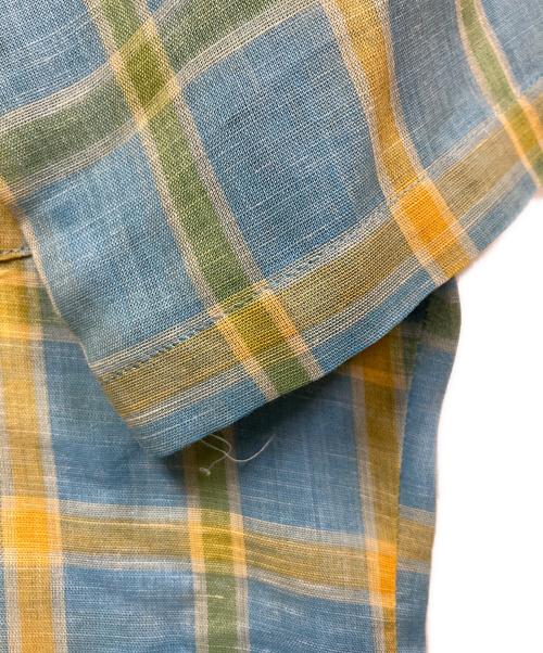 ARROW（アロー）ARROW (アロー) 60’Sヴィンテージチェックシャツ スカイブルー サイズ:SIZE 14の古着・服飾アイテム