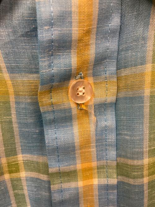 ARROW（アロー）ARROW (アロー) 60’Sヴィンテージチェックシャツ スカイブルー サイズ:SIZE 14の古着・服飾アイテム