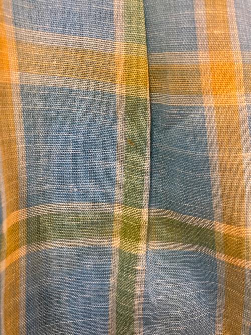 ARROW（アロー）ARROW (アロー) 60’Sヴィンテージチェックシャツ スカイブルー サイズ:SIZE 14の古着・服飾アイテム