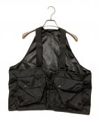 MISエムアイエス）の古着「フィッシングベスト」｜ブラック