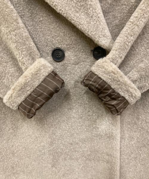 B ability（ビーアビリティ）B ability (ビーアビリティ) ダブルブレストボアコート ベージュ サイズ:SIZE 36の古着・服飾アイテム