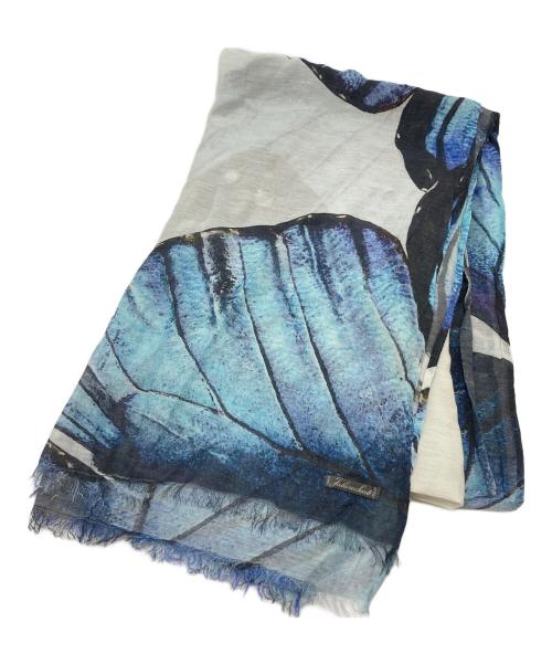 FALIERO SARTI（ファリエロサルティ）Faliero Sarti (ファリエロサルティ) 大判ストール ブルーの古着・服飾アイテム