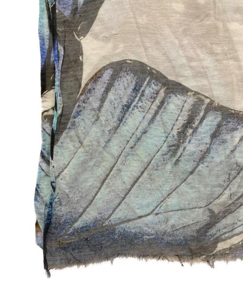 FALIERO SARTI（ファリエロサルティ）Faliero Sarti (ファリエロサルティ) 大判ストール ブルーの古着・服飾アイテム