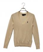 POLO RALPH LAURENポロ・ラルフローレン）の古着「Vネックニット」｜アイボリー