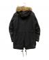 DIESEL (ディーゼル) フェイクファー ナイロン切替 モッズコート ブラック サイズ:SIZE S：6000円