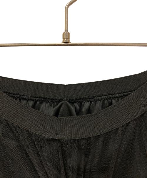 JENNE（ジェンヌ）JENNE (ジェンヌ) プリーツリッチボリュームチュールスカート ブラック サイズ:SIZE Mの古着・服飾アイテム