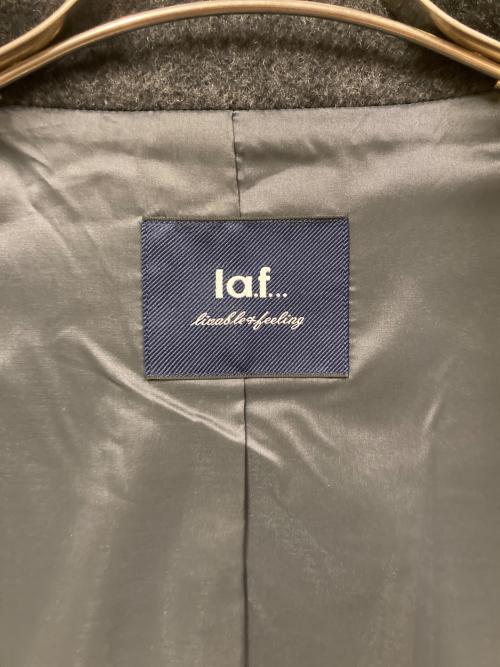 la.f（ラ・エフ）la.f (ラ・エフ) シャギーライトボンディングコート グレー サイズ:SIZE 2Sの古着・服飾アイテム