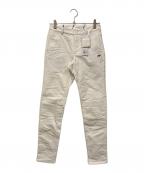 MASTER BUNNY EDITIONマスターバニーエディション）の古着「C/M ストレッチモールスキン 5ポケットパンツ」｜ホワイト