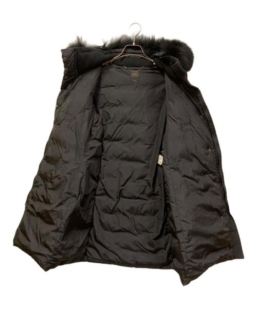 SEVENTY（セブンティ）SEVENTY (セブンティ) ファー付ダウンコート ブラック サイズ:SIZE 44の古着・服飾アイテム