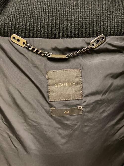 SEVENTY（セブンティ）SEVENTY (セブンティ) ファー付ダウンコート ブラック サイズ:SIZE 44の古着・服飾アイテム