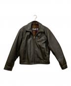 Schottショット）の古着「シングルライダースジャケット」｜ブラック