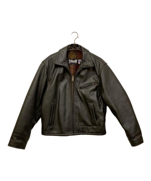 Schott（ショット）Schott (ショット) シングルライダースジャケット ブラック サイズ:42の古着・服飾アイテム