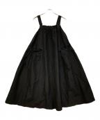 Curensologyカレンソロジー）の古着「ミックスサロペットワンピース」｜ブラック