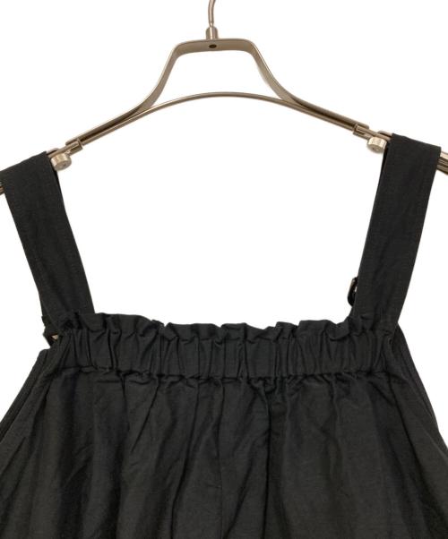 Curensology（カレンソロジー）Curensology (カレンソロジー) ミックスサロペットワンピース ブラック サイズ:SIZE FREEの古着・服飾アイテム