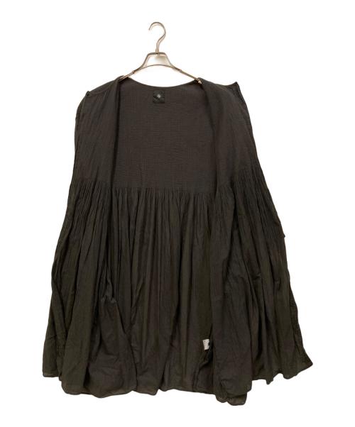maison de soil（メゾンドソイル）maison de soil (メゾンドソイル) 長袖ギャザーワンピース ブラック サイズ:SIZE 1の古着・服飾アイテム