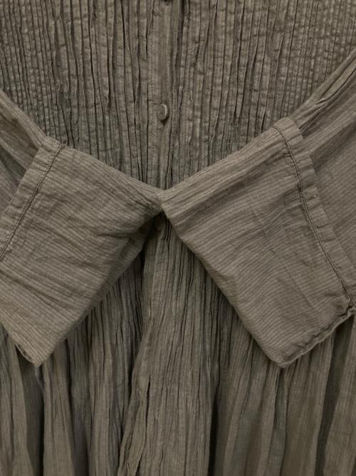 maison de soil（メゾンドソイル）maison de soil (メゾンドソイル) 長袖ギャザーワンピース ブラック サイズ:SIZE 1の古着・服飾アイテム