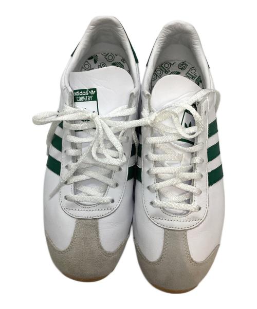 adidas（アディダス）adidas (アディダス) Country OG ホワイト×グリーン サイズ:25.5cmの古着・服飾アイテム