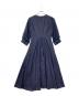 GIRL (ガール) コンシャススリーブXラインキーネックワンピースドレス ネイビー サイズ:S：4000円