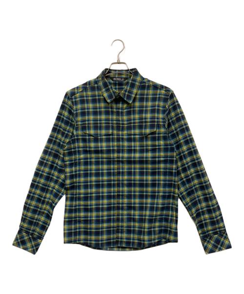 ARC'TERYX（アークテリクス）ARC'TERYX (アークテリクス) GRYSON LS SHIRT ブルー×イエロー サイズ:SIZE Sの古着・服飾アイテム