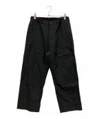 MHLエムエイチエル）の古着「WOOL COTTON DRILL PANTS」｜グレー