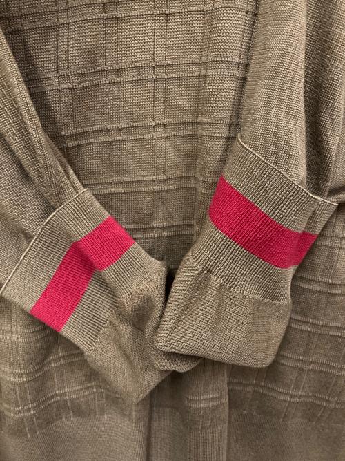 dunhill（ダンヒル）dunhill (ダンヒル) Vネックニット ブラウン サイズ:SIZE Lの古着・服飾アイテム