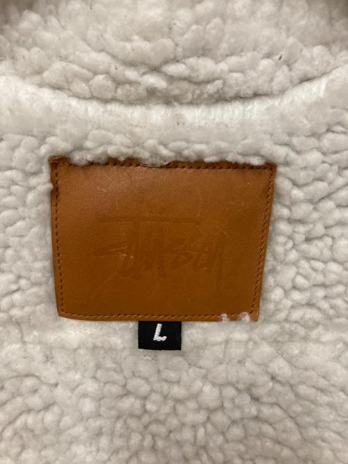 stussy（ステューシー）stussy (ステューシー) デニムボアジャケット ブルー サイズ:SIZE Lの古着・服飾アイテム