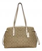 COACHコーチ）の古着「シグネチャートートバッグ」｜ベージュ