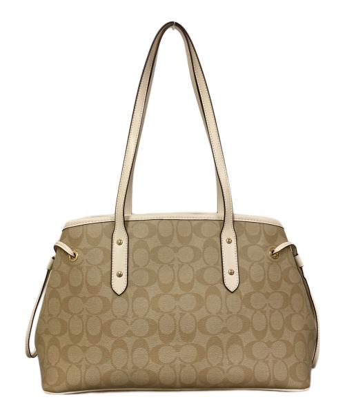 COACH（コーチ）COACH (コーチ) シグネチャートートバッグ ベージュ サイズ:表記なしの古着・服飾アイテム