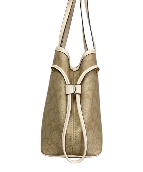 COACH（コーチ）COACH (コーチ) シグネチャートートバッグ ベージュ サイズ:表記なしの古着・服飾アイテム