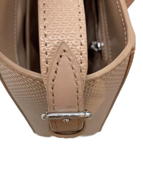 LACOSTE（ラコステ）LACOSTE (ラコステ) シャンタコクラシックピケレザースモールショルダーバッグ ベージュの古着・服飾アイテム