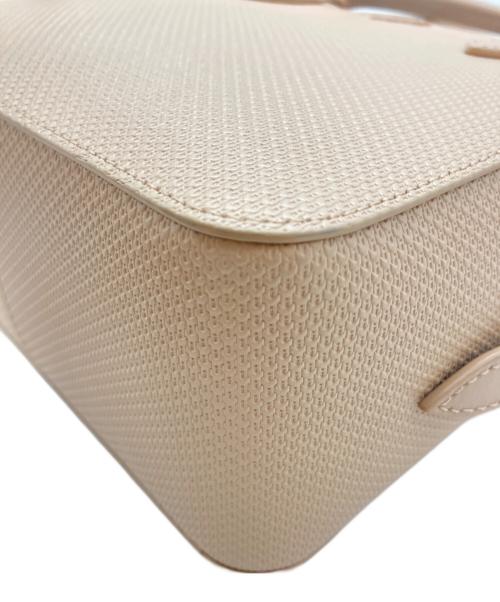 LACOSTE（ラコステ）LACOSTE (ラコステ) シャンタコクラシックピケレザースモールショルダーバッグ ベージュの古着・服飾アイテム