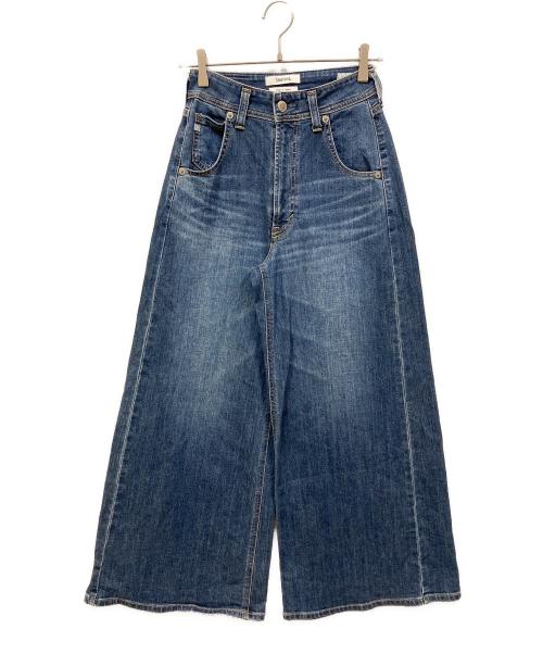 Something（サムシング）SOMETHING (サムシング) ハイウエストワイドデニム インディゴ サイズ:SIZE Sの古着・服飾アイテム
