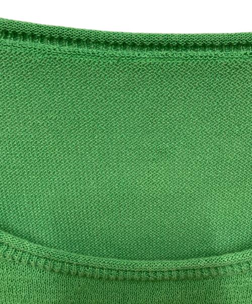 Spick and Span（スピックアンドスパン）Spick and Span (スピックアンドスパン) ペーパーヤーンボートネックニット グリーン サイズ:表記なしの古着・服飾アイテム