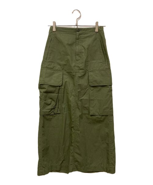 Spick and Span（スピック＆スパン）Spick and Span (スピックアンドスパン) カーゴポケットIラインスカート カーキ サイズ:表記なしの古着・服飾アイテム