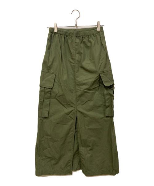 Spick and Span（スピック＆スパン）Spick and Span (スピックアンドスパン) カーゴポケットIラインスカート カーキ サイズ:表記なしの古着・服飾アイテム