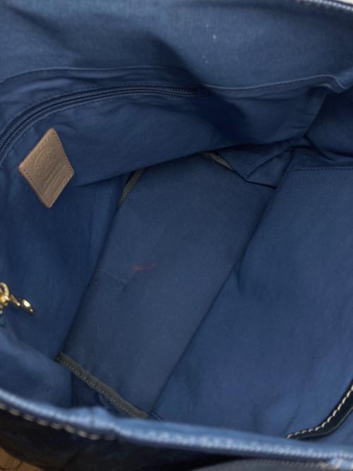 russet（ラシット）russet (ラシット) デニムパッチワークトートバッグ ネイビー サイズ:表記なしの古着・服飾アイテム