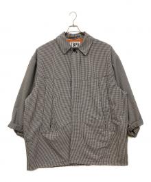 TIGHTBOOTH PRODUCTION（タイトブースプロダクション）の古着「GINGHAM BIG COAT」｜ホワイト×ブラック
