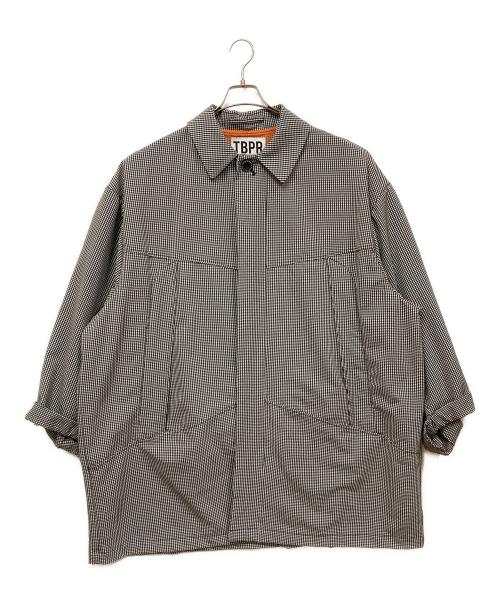 TIGHTBOOTH PRODUCTION（タイトブースプロダクション）TIGHTBOOTH PRODUCTION (タイトブースプロダクション) GINGHAM BIG COAT ホワイト×ブラック サイズ:SIZE Lの古着・服飾アイテム