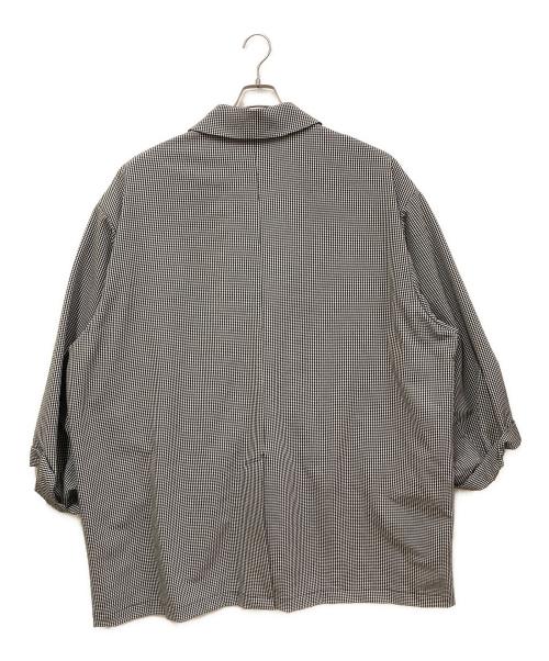TIGHTBOOTH PRODUCTION（タイトブースプロダクション）TIGHTBOOTH PRODUCTION (タイトブースプロダクション) GINGHAM BIG COAT ホワイト×ブラック サイズ:SIZE Lの古着・服飾アイテム