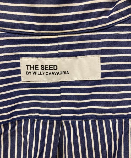 THE SEED BY WILLY CHAVARRIA（ザ シード バイ ウィリーチャバリア）THE SEED BY WILLY CHAVARRIA (ザ シード バイ ウィリーチャバリア) ストライプシャツ ブルー×ホワイト サイズ:SIZE 40の古着・服飾アイテム