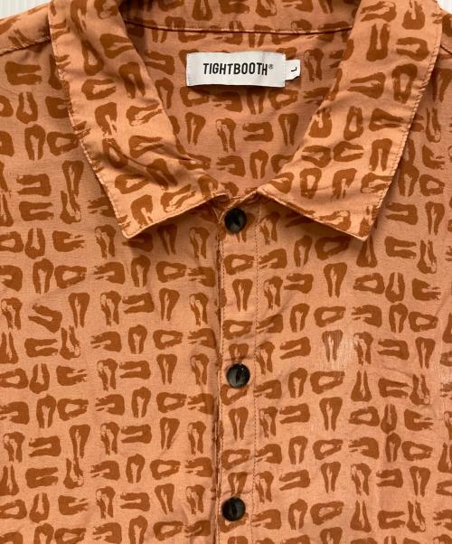 TIGHTBOOTH PRODUCTION（タイトブースプロダクション）TIGHTBOOTH PRODUCTION (タイトブースプロダクション) MAD COW FOOTPRINT PULLOVER SHIRT オレンジ サイズ:SIZE Lの古着・服飾アイテム
