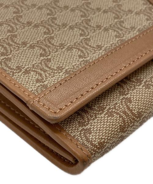 CELINE（セリーヌ）CELINE (セリーヌ) マカダム柄がま口財布 ベージュ サイズ:表記なしの古着・服飾アイテム