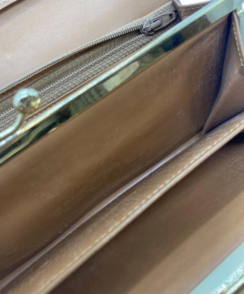 CELINE（セリーヌ）CELINE (セリーヌ) マカダム柄がま口財布 ベージュ サイズ:表記なしの古着・服飾アイテム